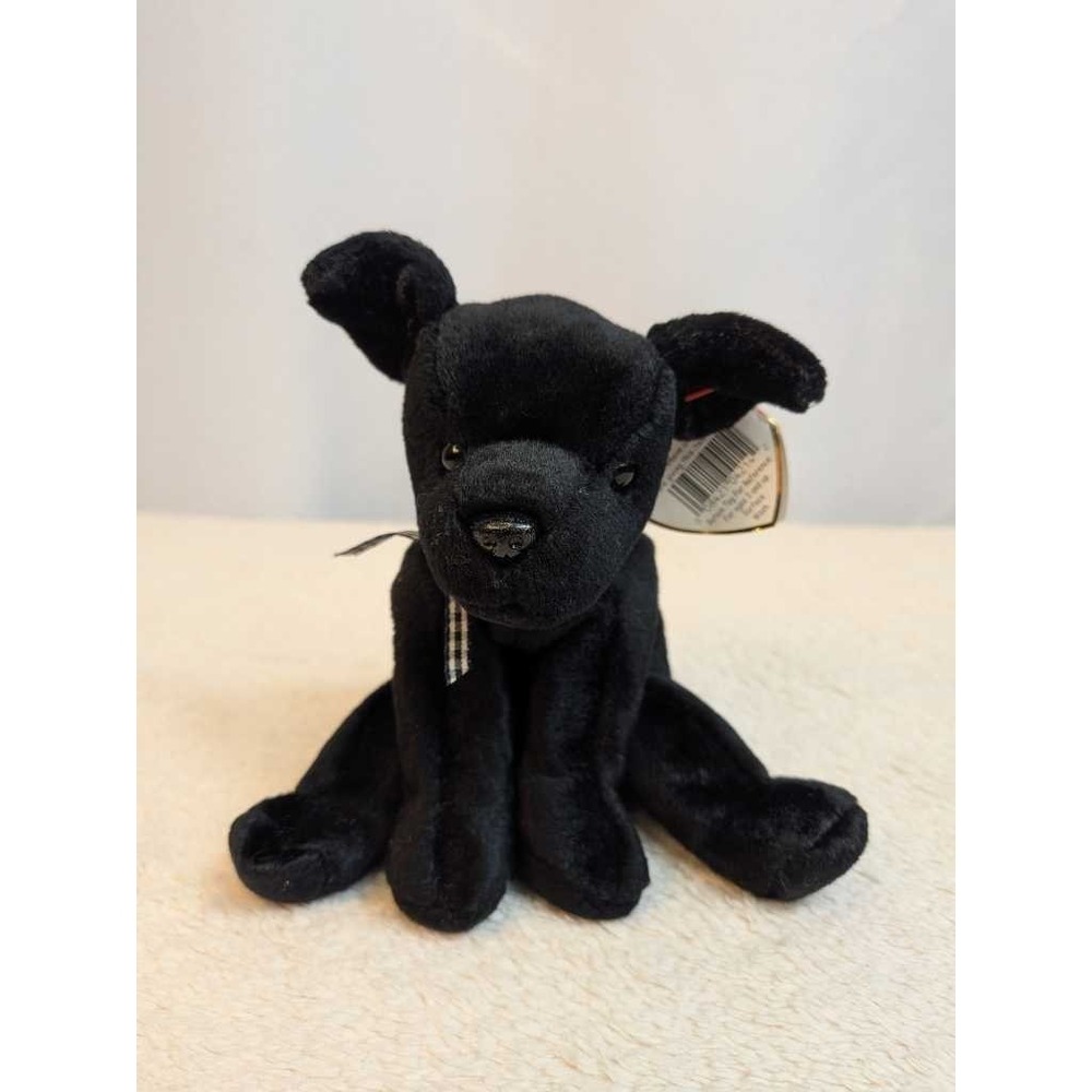 Ty Beanie Baby Luke Black Labrador Dog Plush 1998